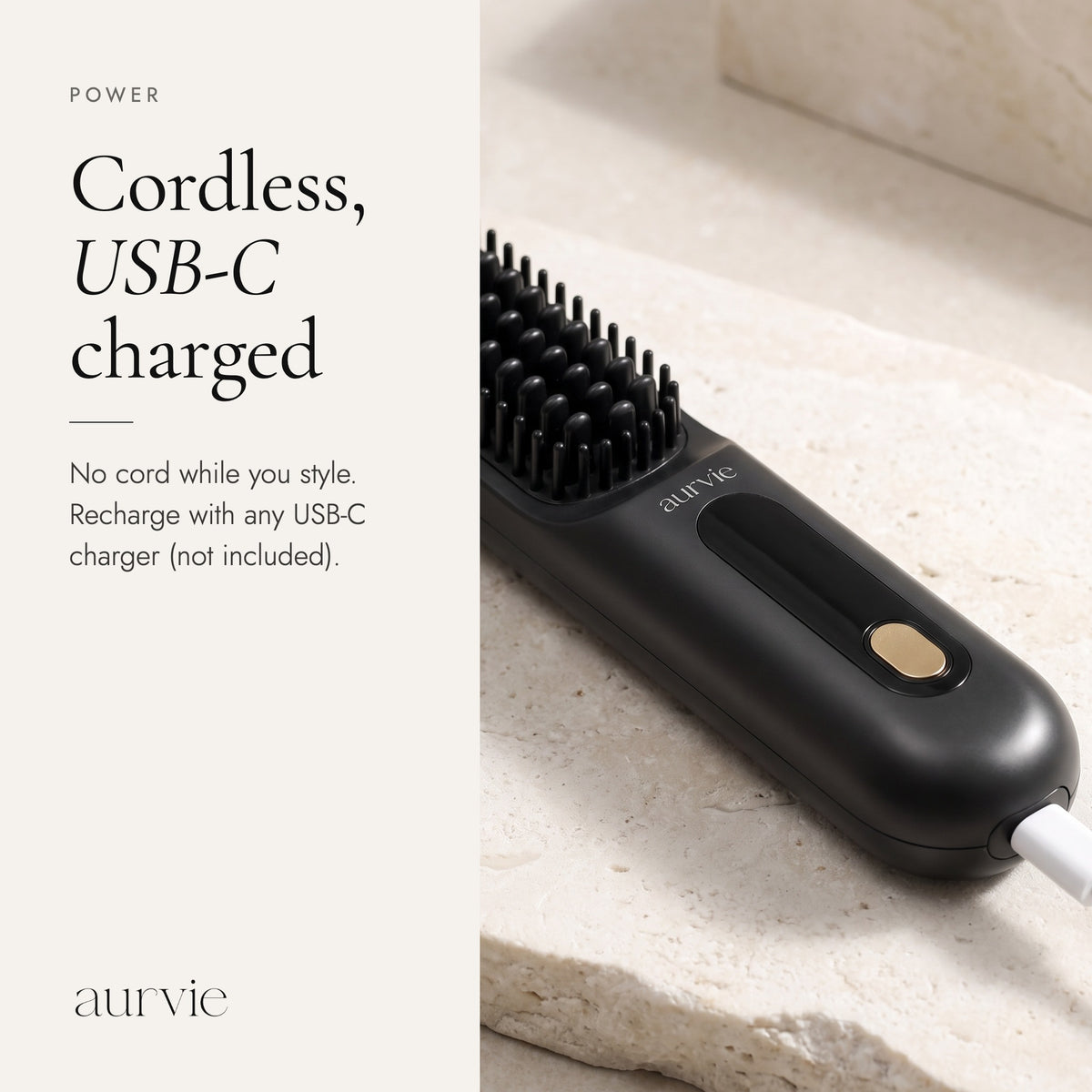 Cordless brush charging by USB-C cable (ALT)